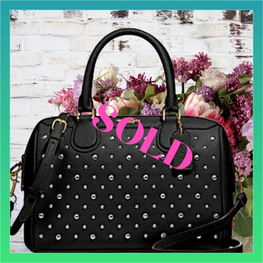 COACH Mini Bennett Satchel Silver Rivets๐SOLD๐ - Picture 1 of 8